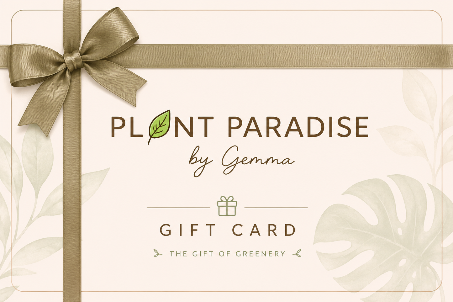 Plant Paradise By Gemma Gift Card