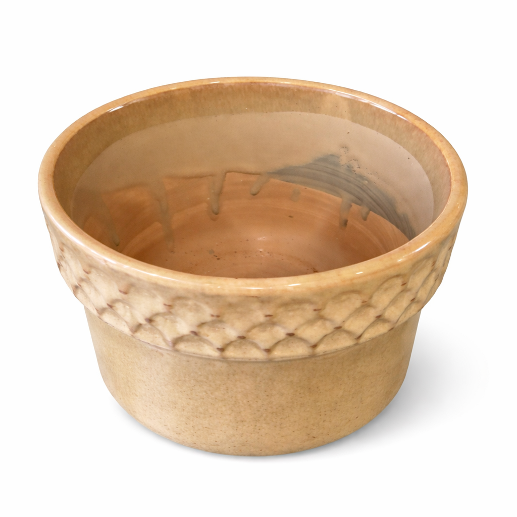 Beige Ceramic Plant Pot - 12cm | Houseplant Pot