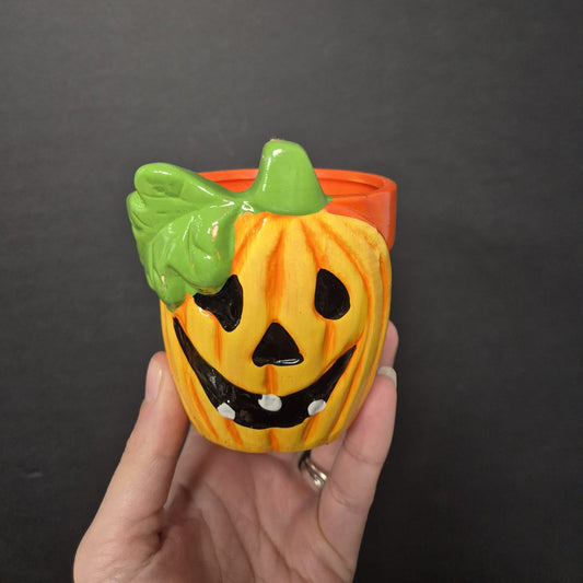 Ceramic Pumpkin Pot - 7cm pot | Houseplant Pot