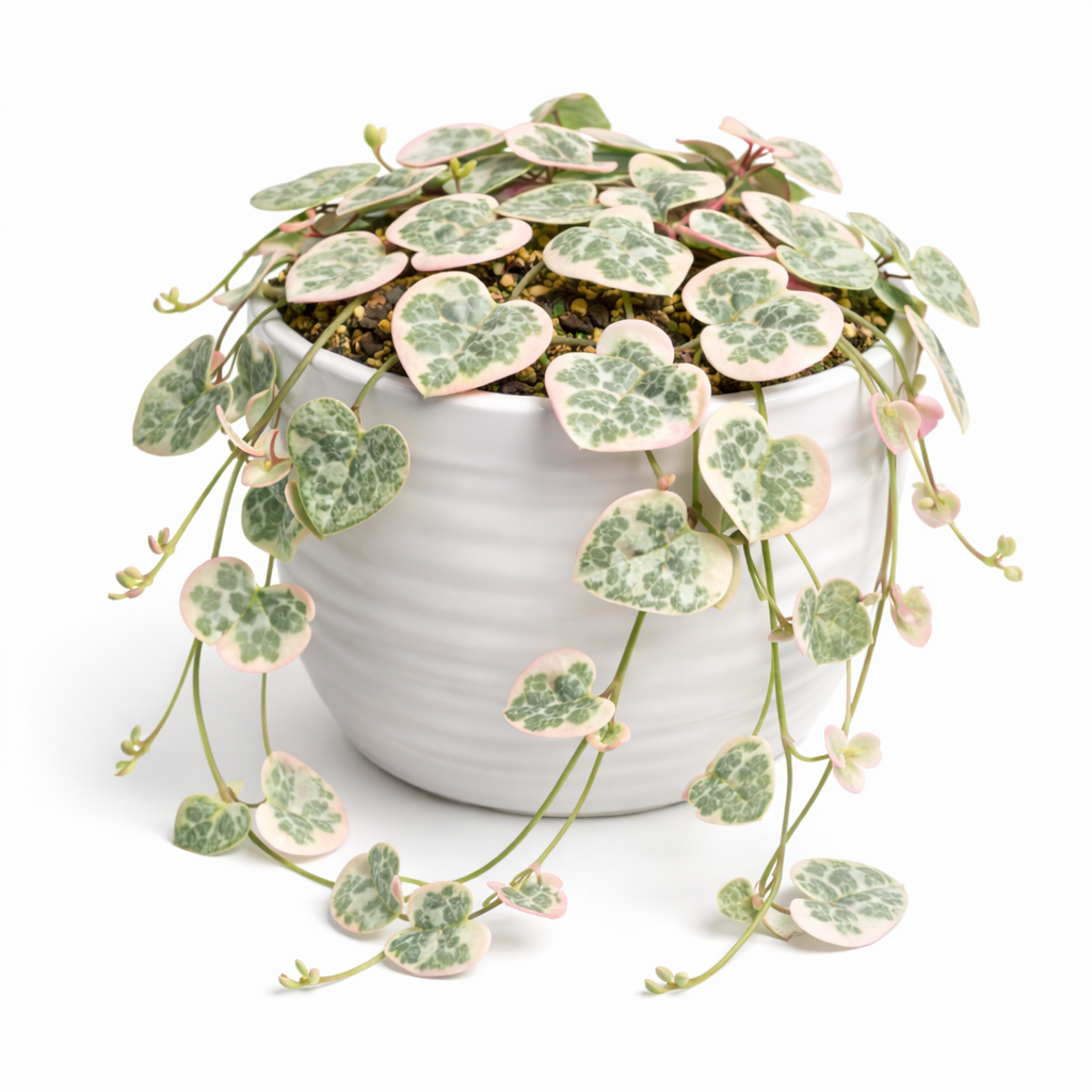 String of Hearts - Ceropegia Woodii Variegata - 9cm | Houseplant